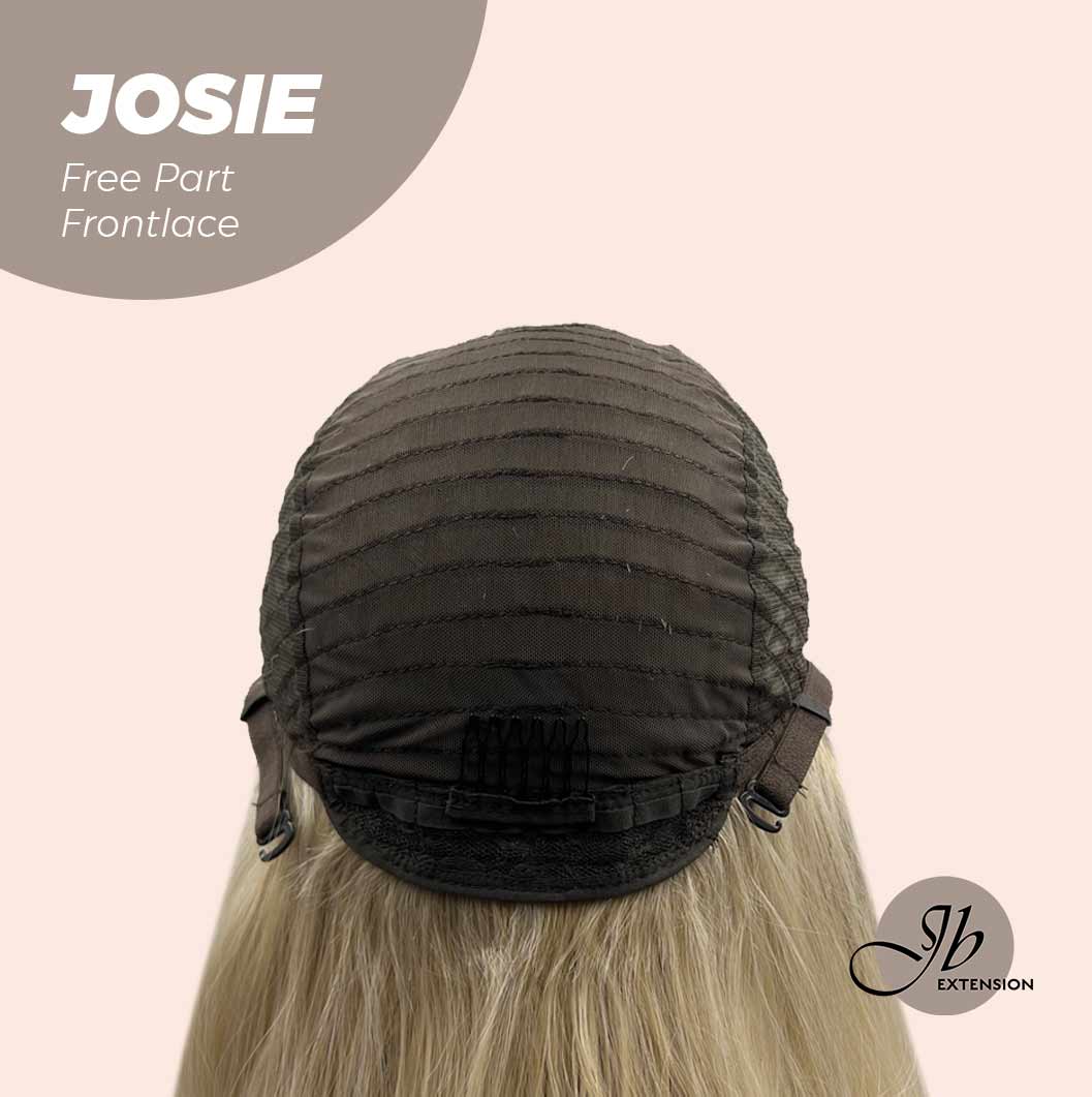 JBEXTENSION 26 Inches Blonde With Dark Root Wave Lace Front Wig.Pre Plucked 6*14 HD Transparent Lace Frontal Glueless Wig JOSIE