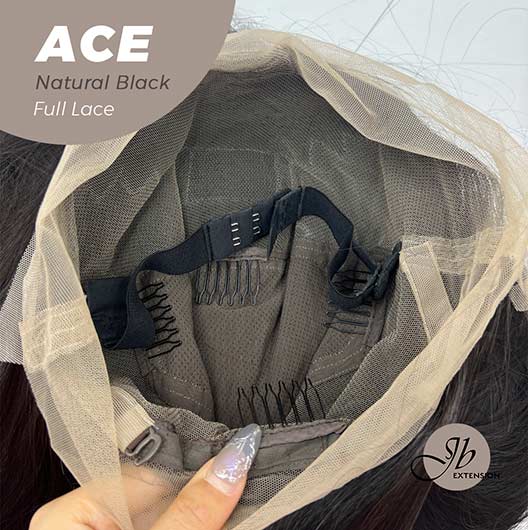 JBEXTENSION 28 Inches Natural Black Long Straight HD Transparent 360 Lace Front Wigs Pre-Plucked Hair Glueless 180% Density Full Lace Hair Glueless Wigs For Thinning Hair ACE NATURAL BLACK