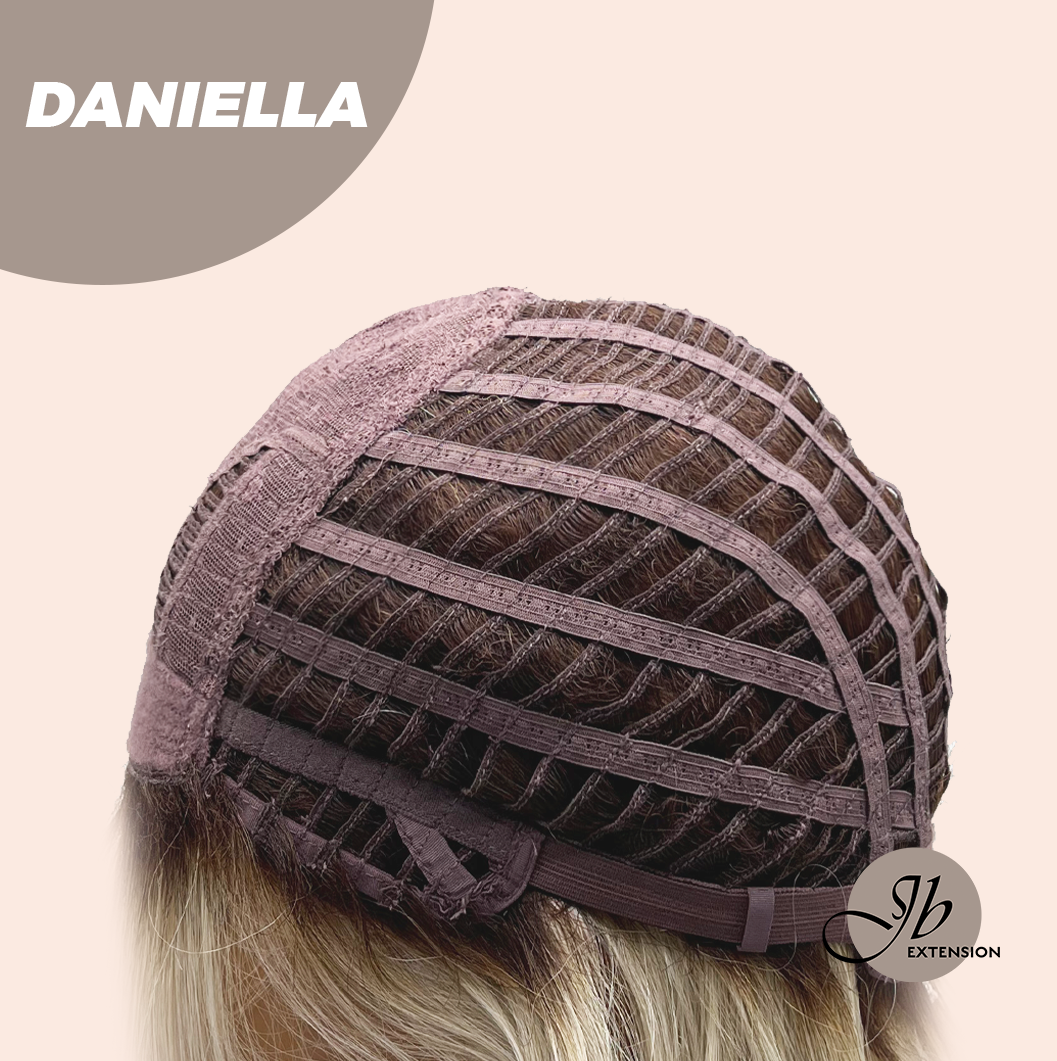 JBEXTENSION 19 Inches Blonde Wave Women Fashion Full Machine Wig DANIELLA【PLUS PERMATEASE】【BENDY EAR TABS】