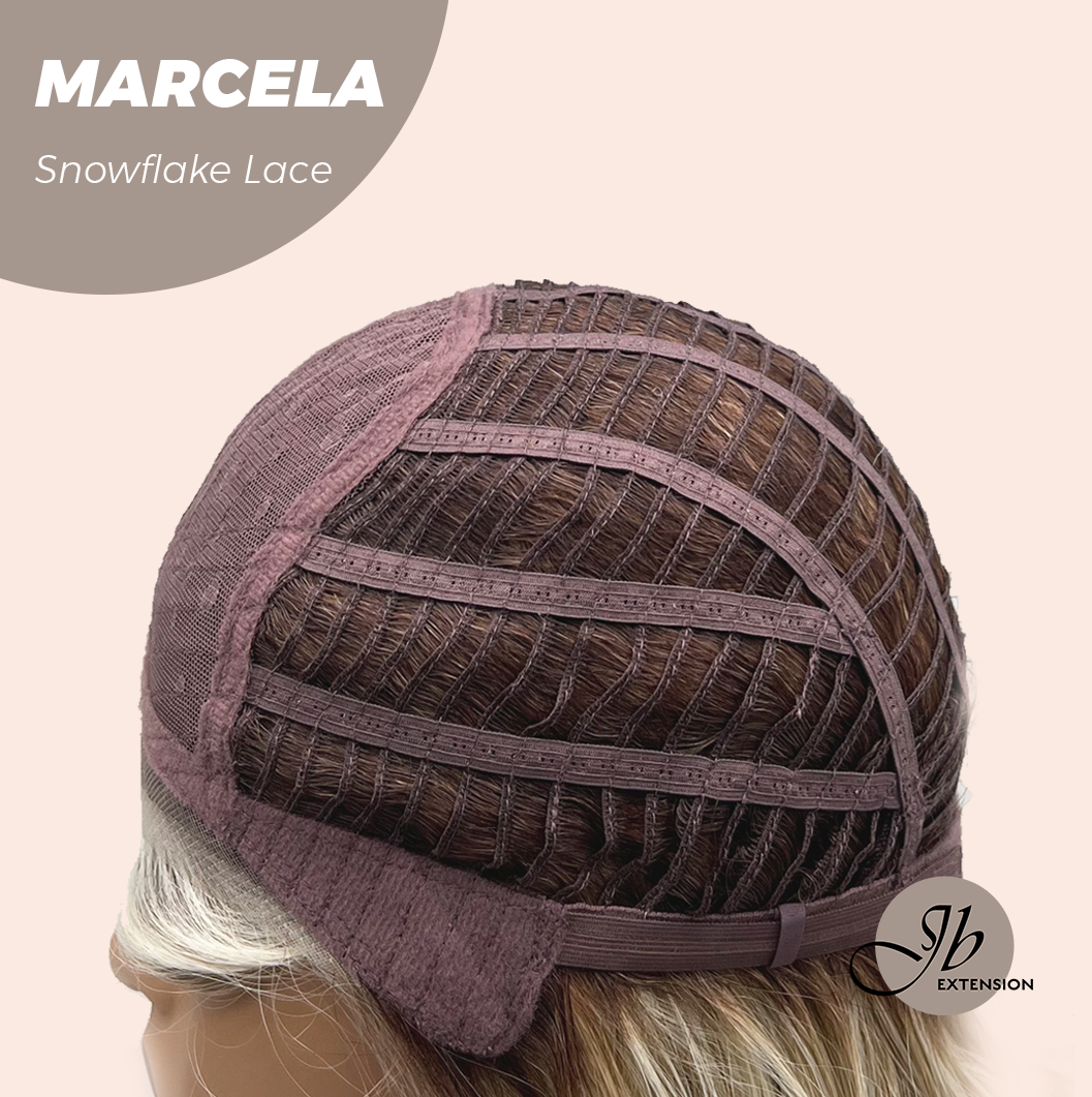 [PRE-ORDER] JBEXTENSION 15 Inches Blonde Pre-Cut Side Part Snowflake Lace Frontlace Glueless Wig MARCELA【BENDY EAR TABS】