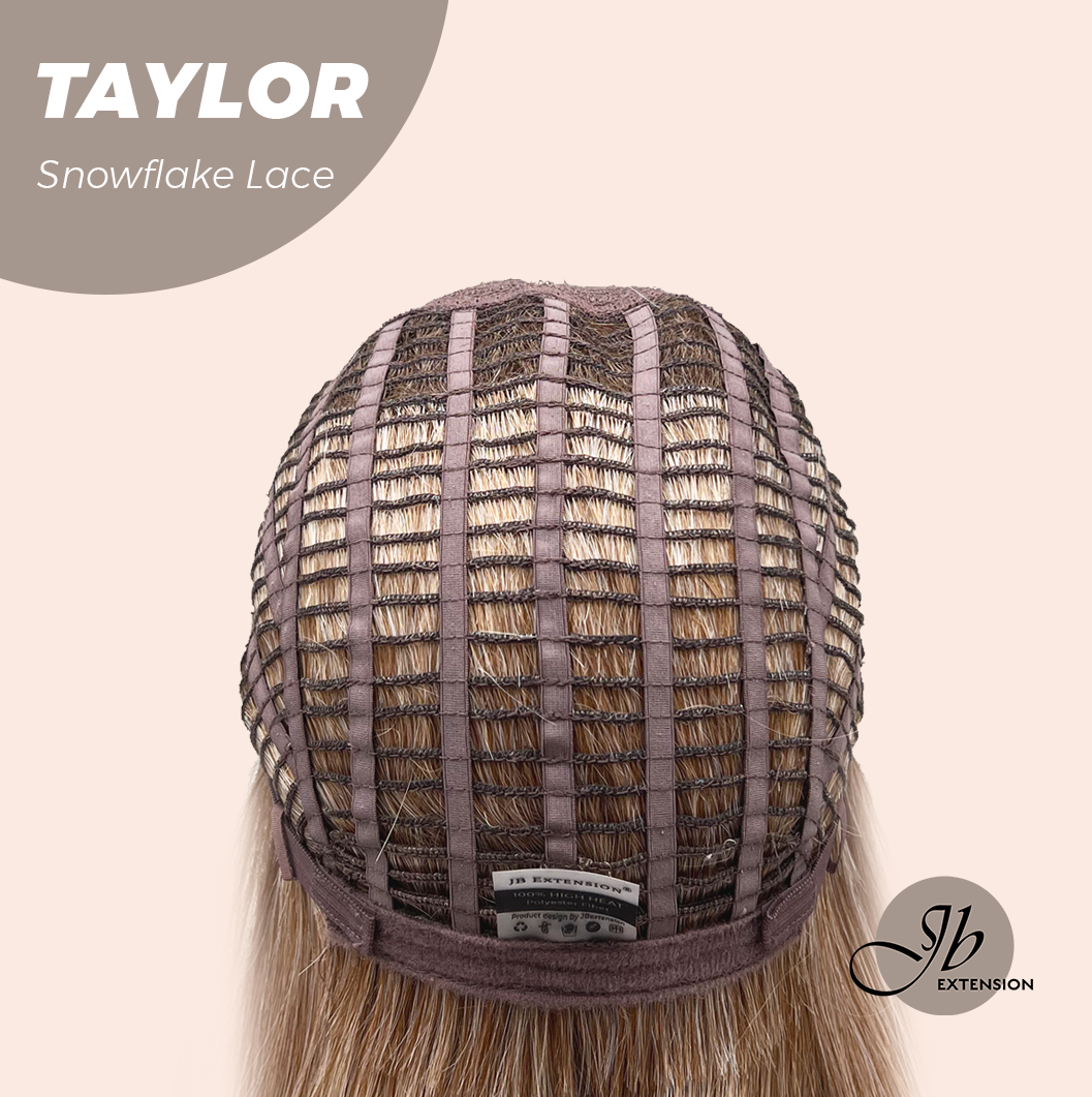 [PRE-ORDER] JBEXTENSION 18 Inches Apricot Pre-Cut Snowflake Lace Frontlace Glueless Wig TAYLOR【PERMATEASE】【BENDY EAR TABS】