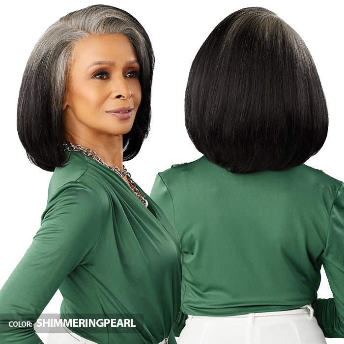 Bare Lace Platinum Glow Glueless Human Hair Blend 13x6 Hand-Made Lace Front Wig - CELESTINE - By Sensationnel