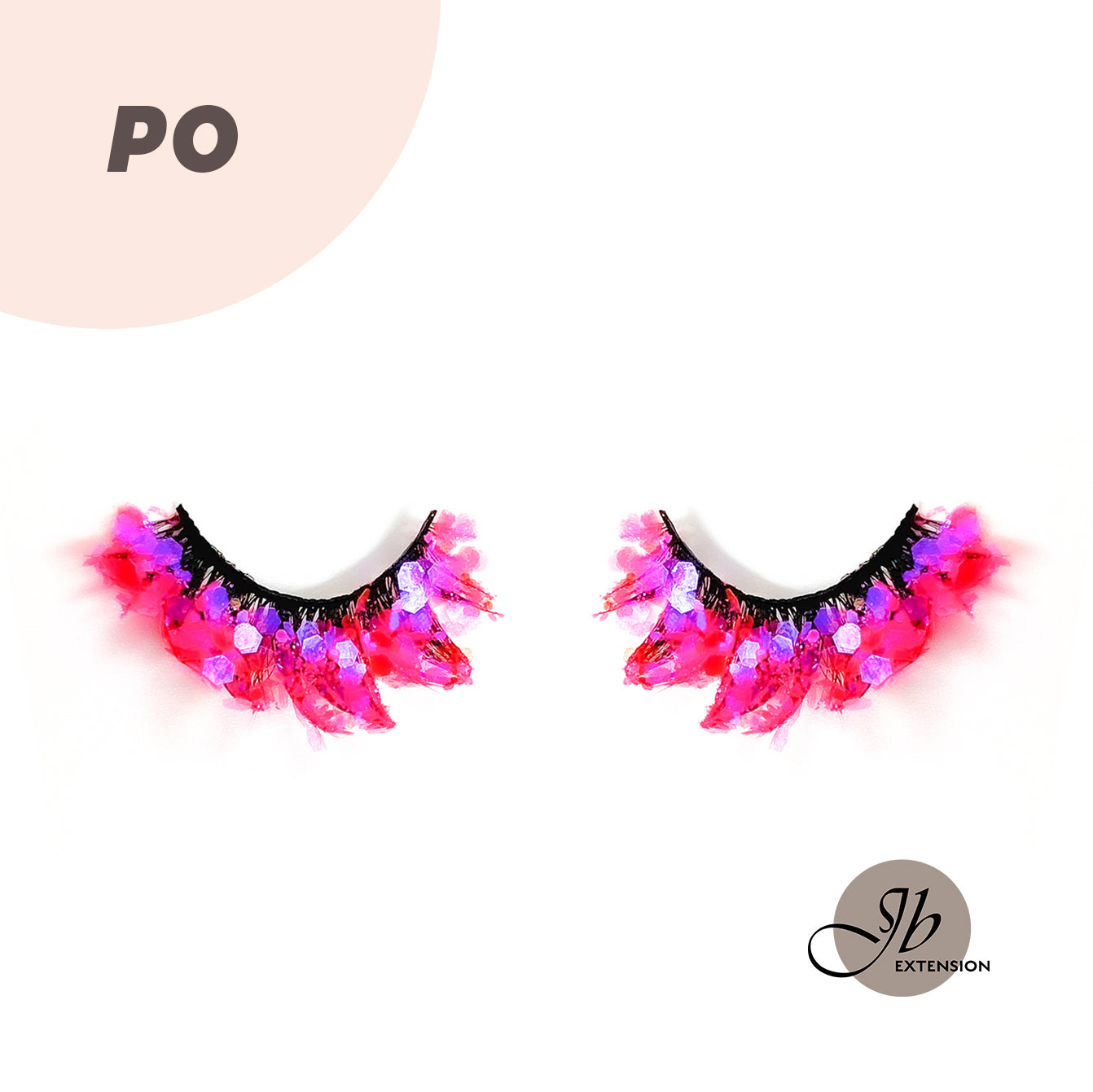 3D Color Luminous Fluffy Eyelashes PO teletubbies