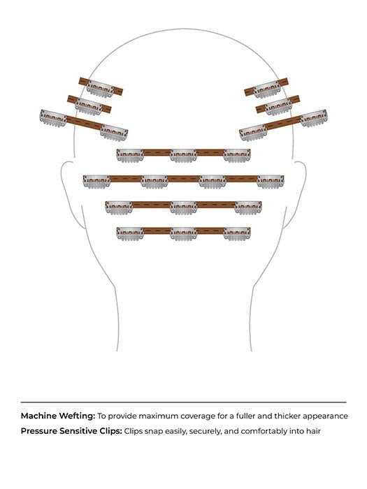 easiExtensions 20" | Human Hair Extension | Clip In