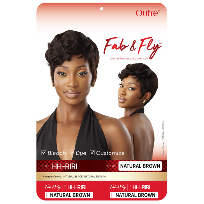 Outre  Fab & Fly 100% Unprocessed Human Hair Full Wig - HH-RIRI