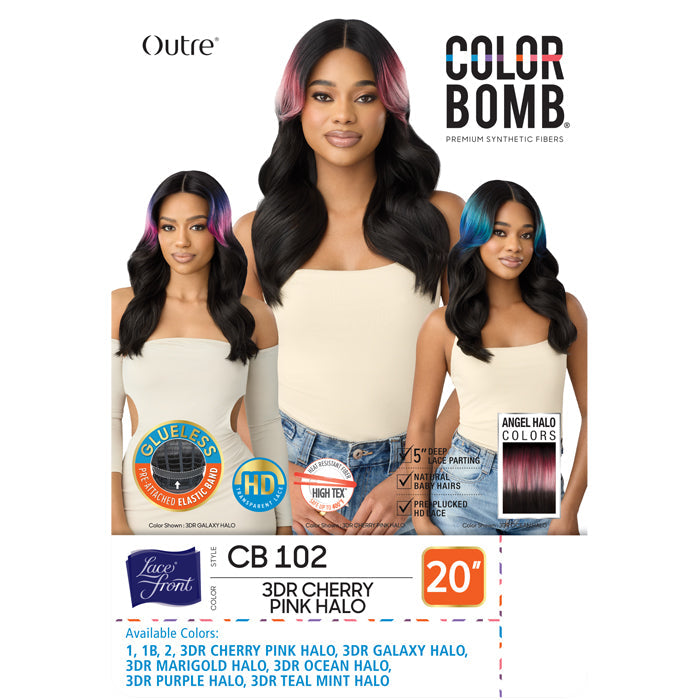 Outre Color Bomb Glueless 5" Deep Parting HD Lace Front Wig - CB 102