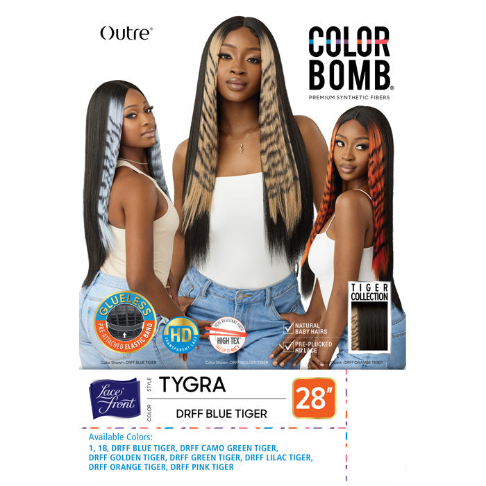 Outre Color Bomb Glueless 5" Part HD Lace Front Wig - TYGRA - Tiger Collection