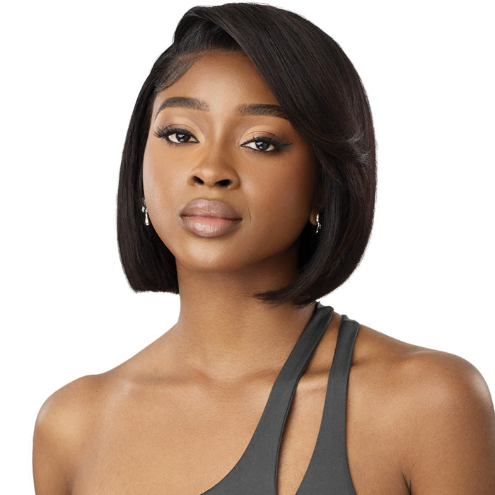 Outre My Tresses Black Label Premium 100% Unprocessed Human Hair HD 13x4 Lace Front Wig - HH-VIRGIN STRAIGHT BOB 10"