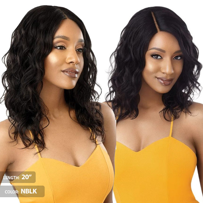 Outre 100% Unprocessed Human Hair Lace Part Daily Wig - CURLY 16-20"