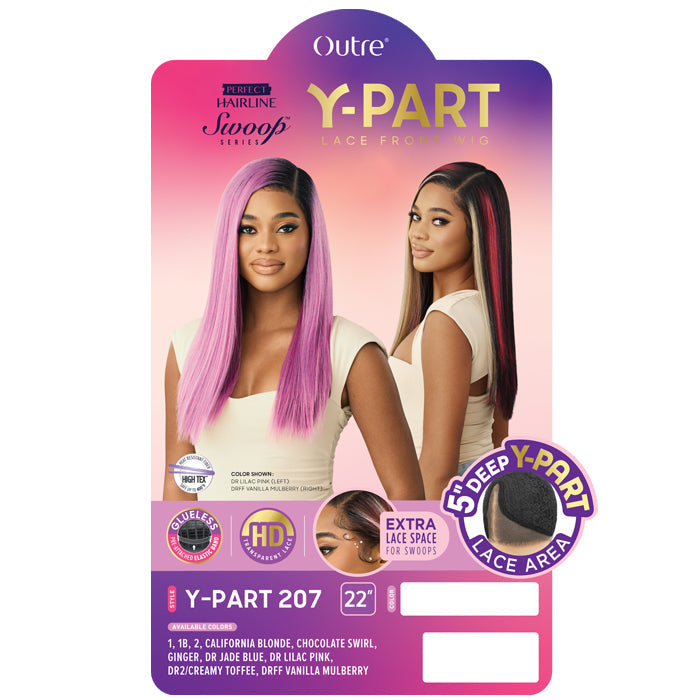 Swoop Series Perfect Hairline By Outre Glueless 5" HD Deep Lace Front Wig - Y-PART 207
