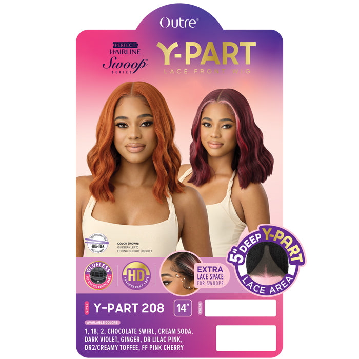 Swoop Series Perfect Hairline By Outre Glueless 5" HD Deep Lace Front Wig - Y-PART 208