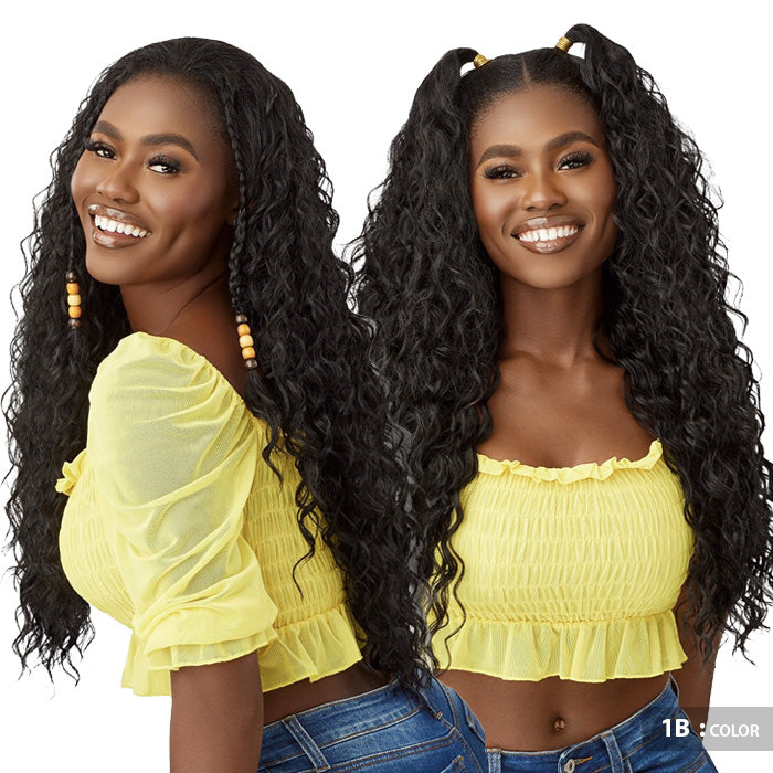 Outre Converti Cap Wet & Wavy Style Half Wig - BEACH BEAUTY