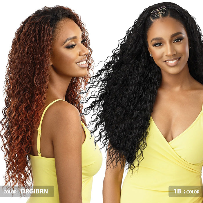 Outre Converti Cap Wet and Wavy Half Wig - KISSED BY MIST