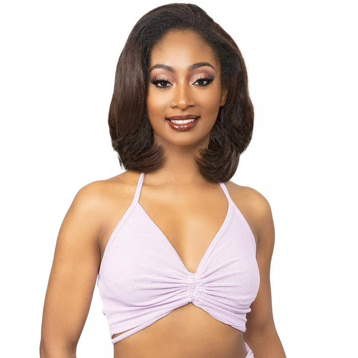 Janet Collection Remy Illusion Easy N Swift 100% Human Hair Prime Unimix Half Wig - AGRA