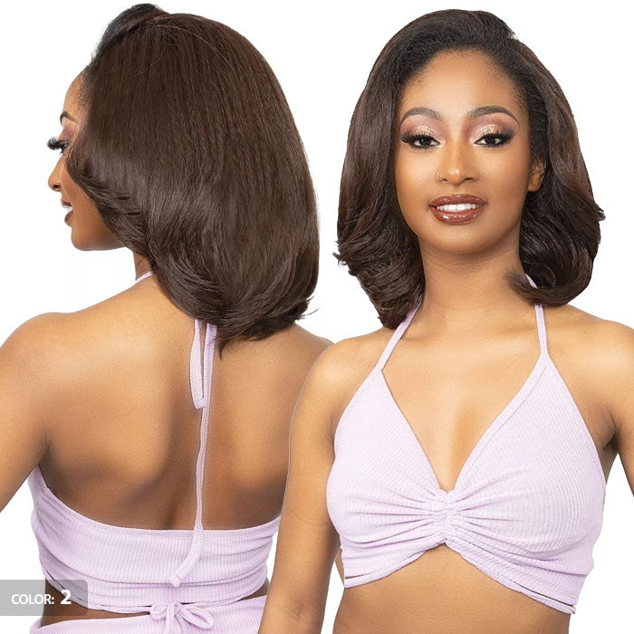 Janet Collection Remy Illusion Easy N Swift 100% Human Hair Prime Unimix Half Wig - AGRA