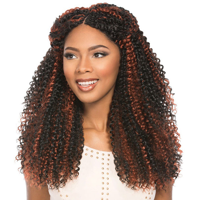 Sensationnel African Collection X-Pression Pre-Looped Crochet Braid ISLAND CURL 14 Inch