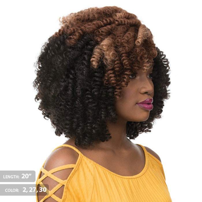 Sensationnel Curlfinity Pre-Loop Rod-Set Curls Bulk Braid - GREY ROD 10/20"