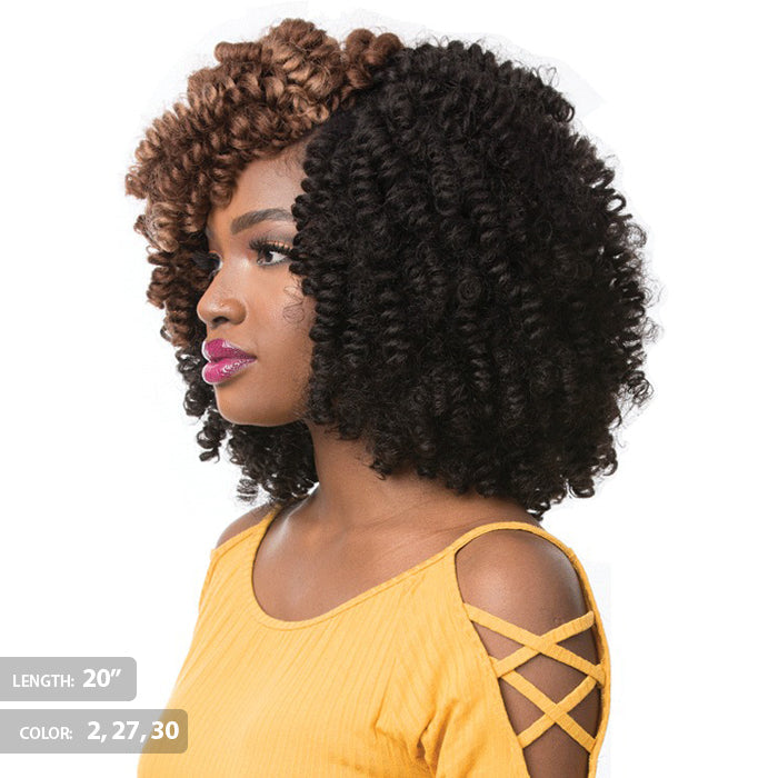 Sensationnel Curlfinity Pre-Loop Rod-Set Curls Bulk Braid - GREY ROD 10/20"