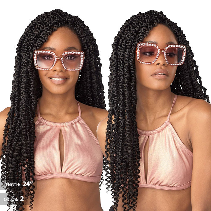 Sensationnel Lulutress Pre-Looped Crochet Braid - PASSION TWIST 18"/24"