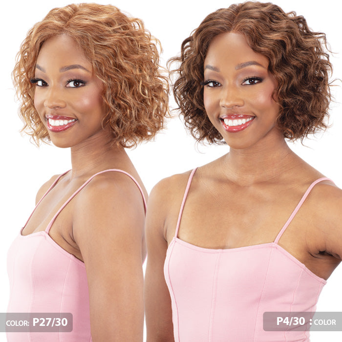 Shake N Go Golden Glueless 100% Human Hair 5" Center Part HD Lace Front Wig - NYX