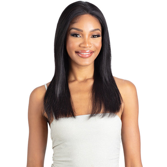 Shake N Go Glossy 100% Virgin Remy Hair Glueless 13x5 HD Lace Frontal Wig - STRAIGHT 20"