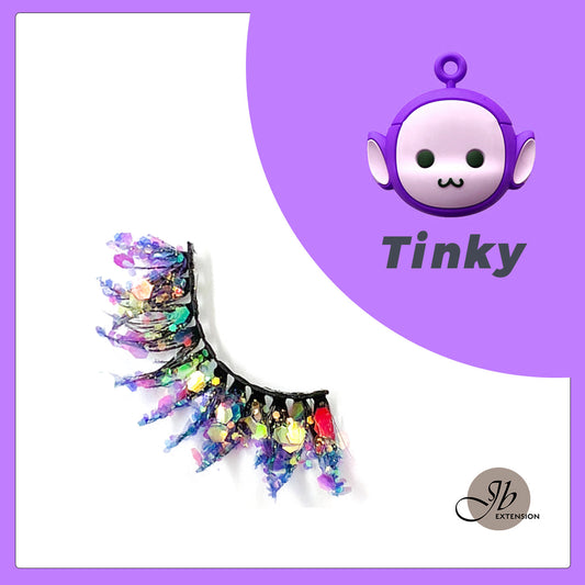 3D Color Luminous Fluffy Eyelashes TINKY teletubbies