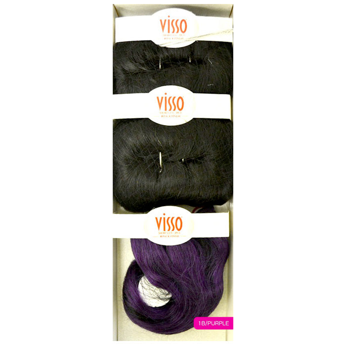 Bobbi Boss Visso 100% Human Hair Weave FOXY SHORT 3PCS (1Pack Complete)