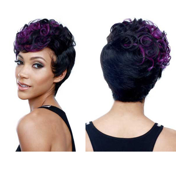 Bobbi Boss Visso 100% Human Hair Weave GLAM SHORT 3PCS (1Pack Complete)