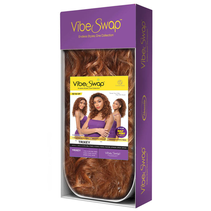 Vanessa Vibe Swap Drawstring Half Wig - TRIXEY