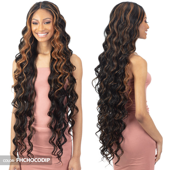 Shake N Go Organique HD Lace Front Wig - ACCENT CURL 38"