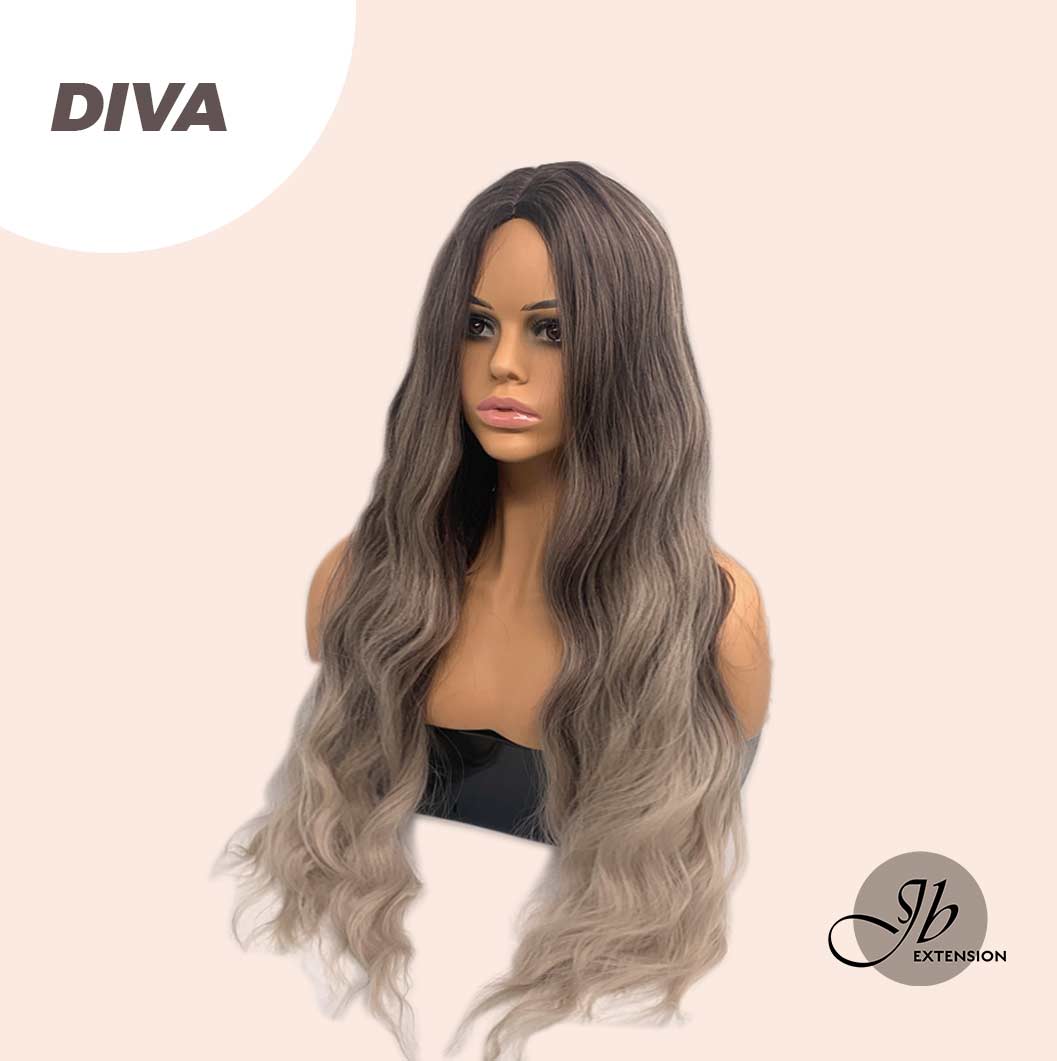 JBEXTENSION 30 Inches Long Body Wave Mix Dark Blonde Wig DIVA