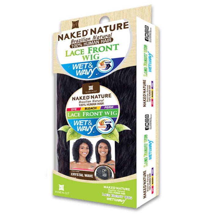 Shake N Go Naked Brazilian Wet & Wavy Human Hair Lace Front Wig - CRYSTAL WAVE