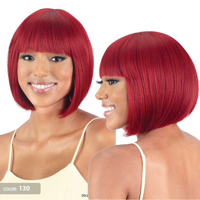 Mayde Mocha Human Hair Blend Wig - PEACH