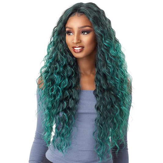 Sensationnel Empress Natural Center Part Synthetic Lace Front Wig ANYA