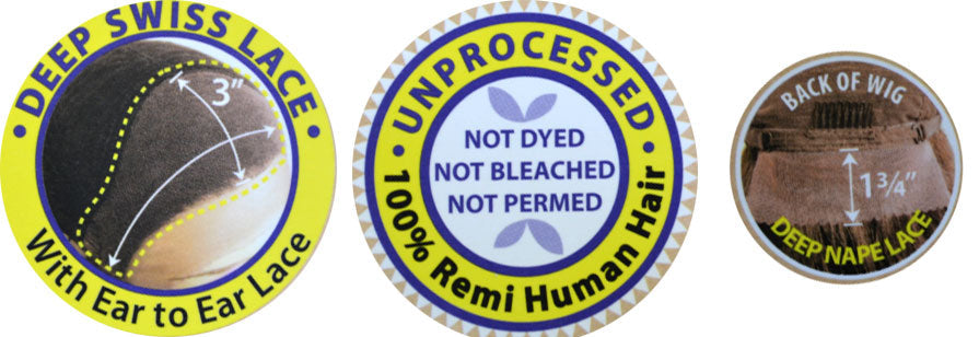 Beshe Brazilian 100% Unprocessed Virgin Remi HH Swiss Lace Front Wig HBR-LS TIE