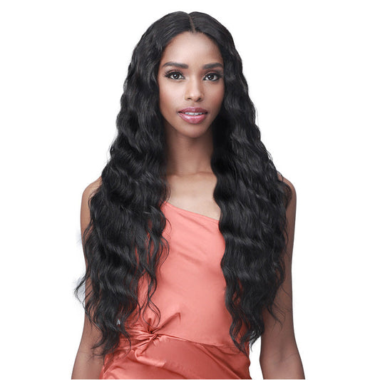Bobbi Boss 100% Unprocessed Remy HD Lace Bundle Hair Wig - LOOSE DEEP 28"