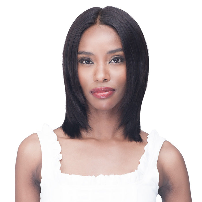 Bobbi Boss 100% Unprocessed Remy HD Lace Bundle Hair Wig -STRAIGHT 12"