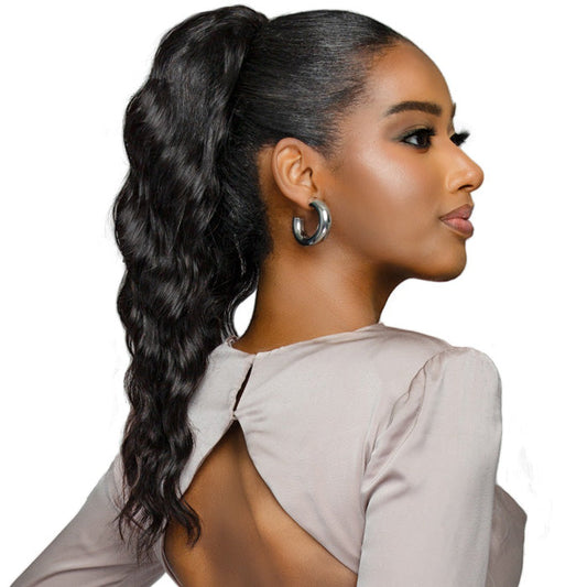 Bobbi Boss Boss Bundle Ponytail 100% Unprocessed Human Hair - BNP-LD18 LOOSE DEEP 18