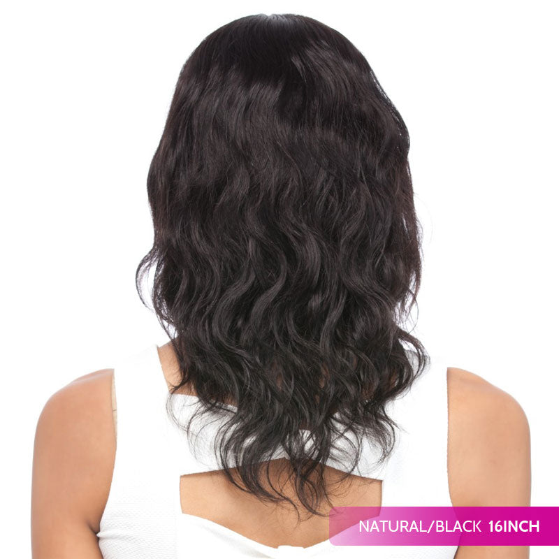 It's a wig Salon Remi 100% Brazilian Human Hair Unprocessed Wig BODY WAVE 16 / 20 Inch