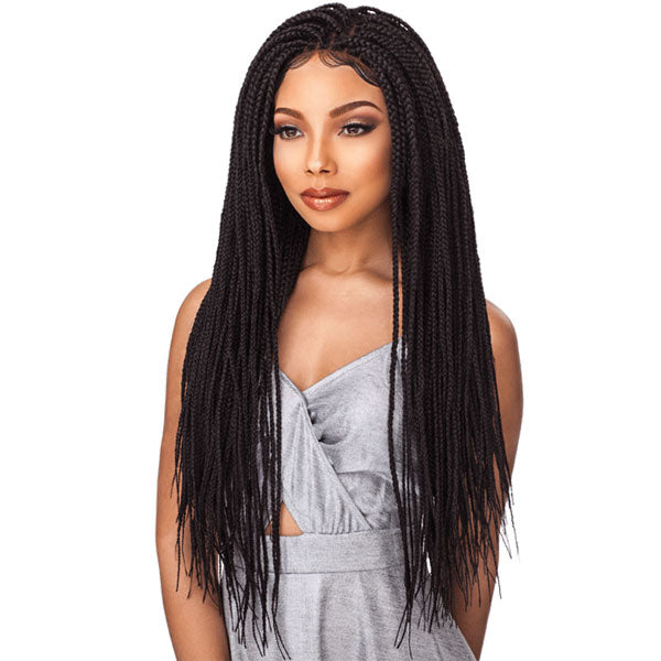 Sensationnel Cloud 9 Synthetic 4x4 Part Swiss Lace Wig BOX BRAID SMALL