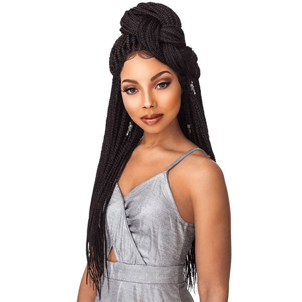 Sensationnel Cloud 9 Synthetic 4x4 Part Swiss Lace Wig BOX BRAID SMALL