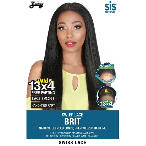 Zury Sis 13x4 Free Part Swiss Lace Front Wig - SW-FP LACE BRIT