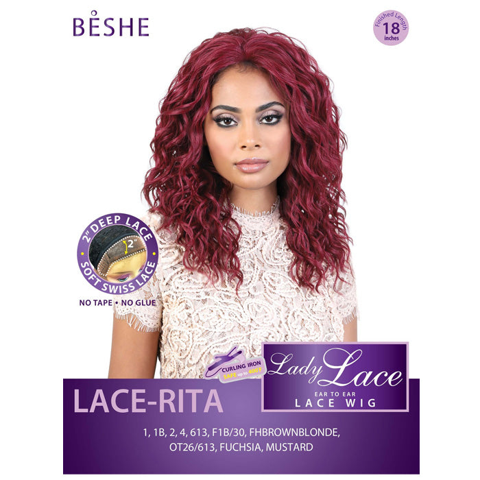 Beshe Ear to Ear 2" Deep Swiss Lace Wig - RITA