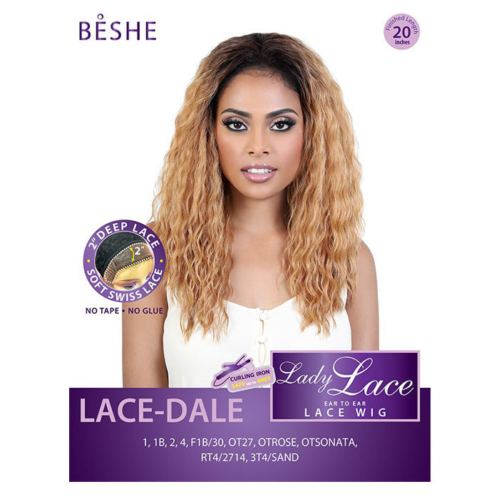 Beshe Ear to Ear 2" Deep Swiss Lace Wig - DALE