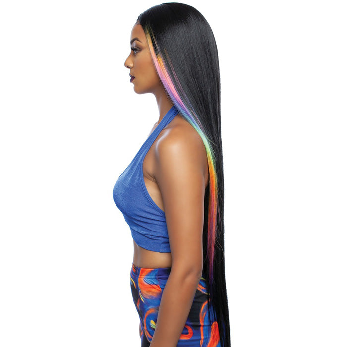 Mane Brown Sugar Clear Human Hair Blend 4" Deep HD Lace Part Wig - BSHC291 - WHITNEY