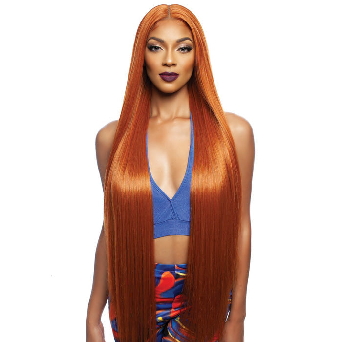 Mane Brown Sugar Clear Human Hair Blend 4" Deep HD Lace Part Wig - BSHC291 - WHITNEY
