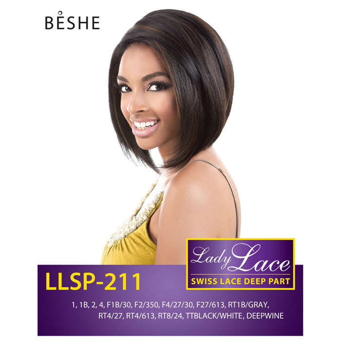 Beshe Lady Lace Swiss Deep Part Lace Wig - LLSP-211