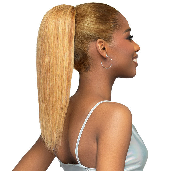 Bobbi Boss Up Pony Series 100% Human Hair Drawstring Ponytail - BUH-BS16 - BONE STRAIGHT 16