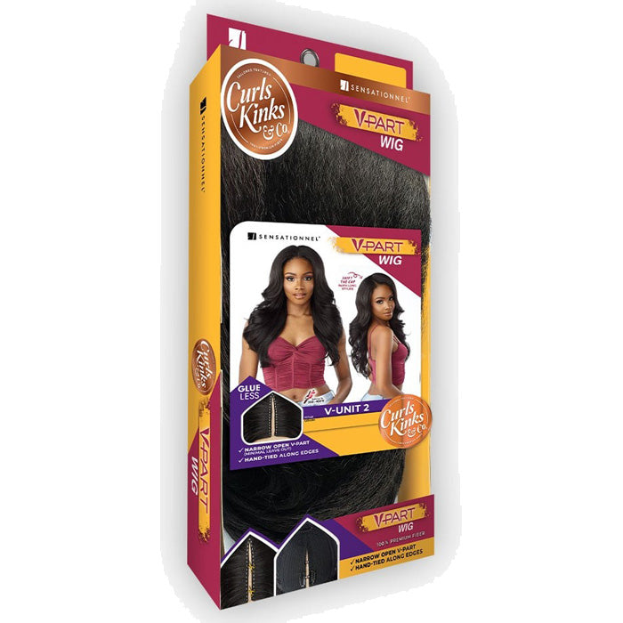 Sensationnel Curls Kinks V-Part Wig Glueless HD Lace Part Wig - V-UNIT 2