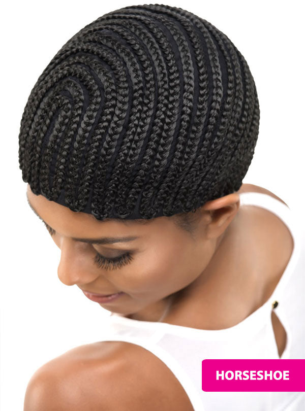 Vivica A Fox Cornrow PRO CAP STRAIGHT BACK OR HORSESHOE (With Combs)